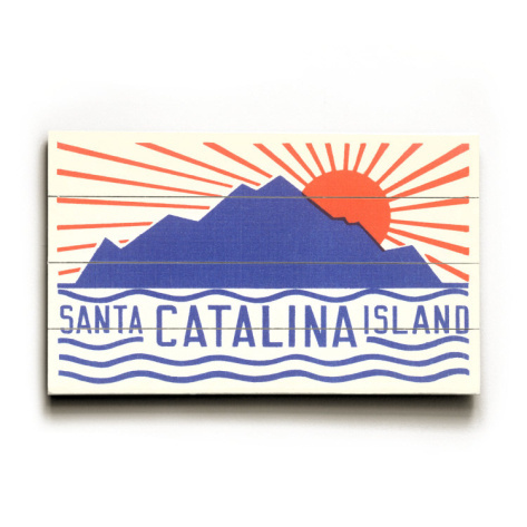 Santa Catalina Island with Big Sun #sun #catalina #santa #wood #island #o #cool