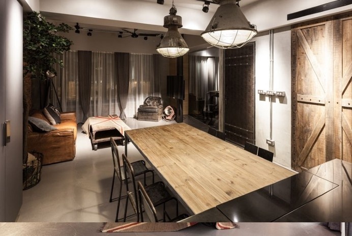 Taipei apartment: industrial and vintage style design