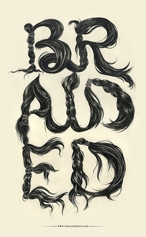 FFFFOUND! | braided :: Typography Served #white #black #drawn #poster #and #hand