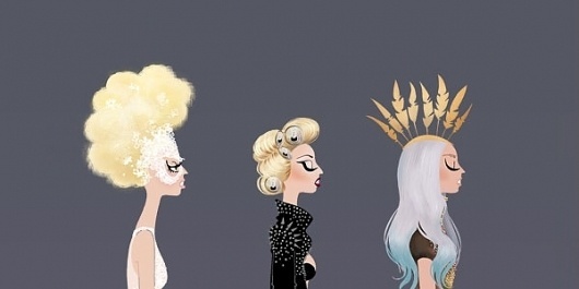 Gaga-Licious | thaeger - blog this way #illustration #gaga #potrait