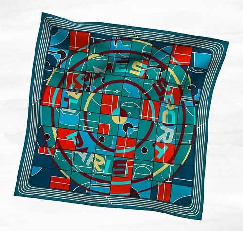 Hermès #fashion #illustration #scarf #sports