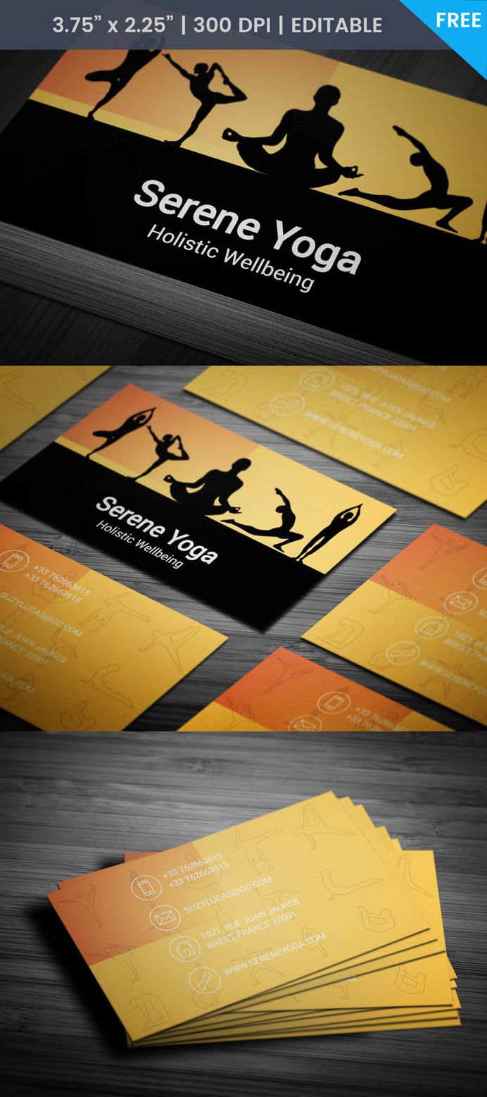 Free Reiki Business Card Template
