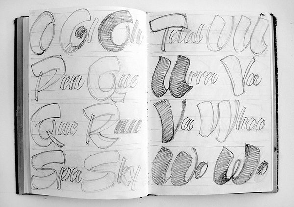 Typotheque: Supernova, a family of scripts #lettering #typotheque #typography