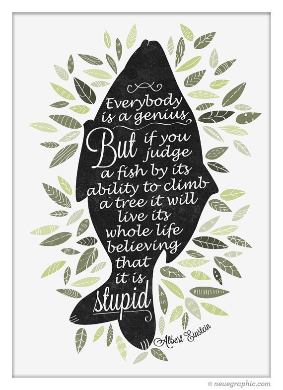 Albert Einstein quote poster #print #neuegraphic #etsy #poster #typography