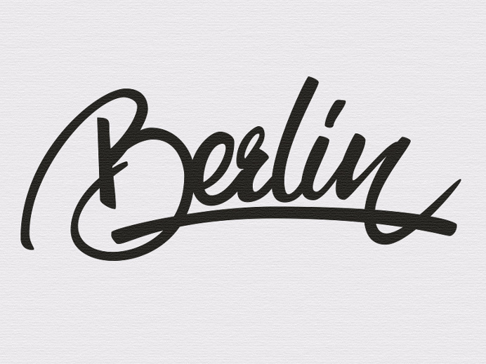 Berlin by Angelo Walczak https://dribbble.com/AngeloWalczak #lettering #calligraphy #type #typography #design #vector #brush #pen #hand #il