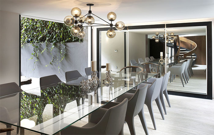 Renovated Mexican Residence by Paola Calzada Arquitectos - #diningroom, #table, #chairs, #interior, #decor, dining area