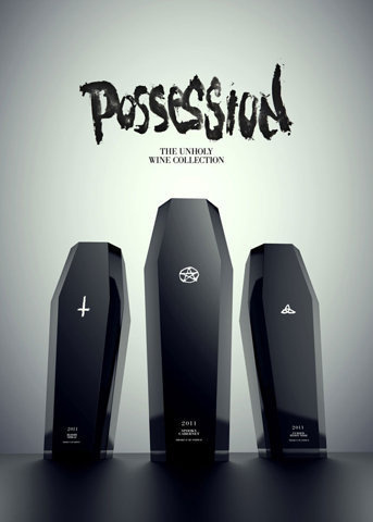 Possession - The Unholy WineÂ Collection - The Dieline: The World's #1 Package Design Website -
