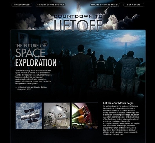 Countdown to Liftoff #layout #interactive