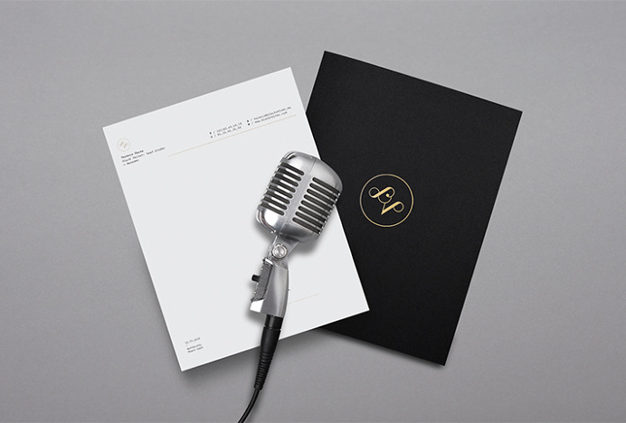 Black Velvet by NNATO #logo #mark #gold #stationary #print