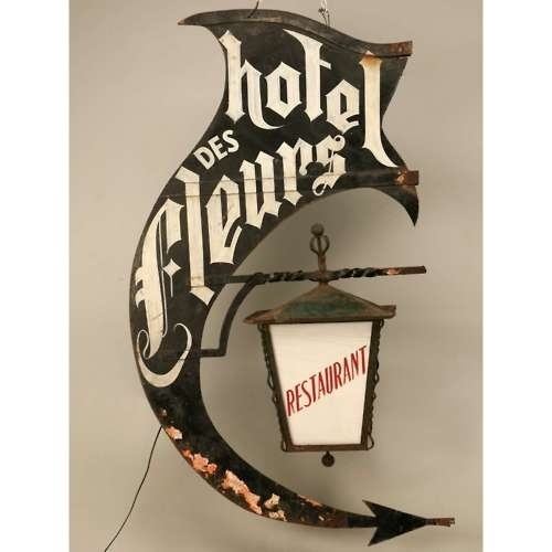Typeverything.com - Old french sign. - Typeverything #sign #hotel #restaurant