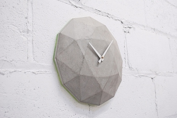 Cairo Star Cut concrete wall clock. #accessories #concrete #decor #home #wall