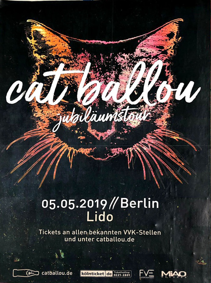 Cat Ballou at Lido – found in Kreuzberg
