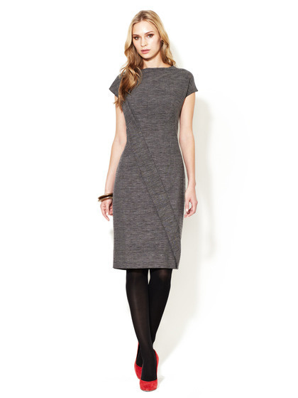 Escada Darouny Wool Dress #dress #escada #grey