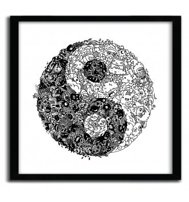 YinYang Doodle by Lei Melendres #print #art