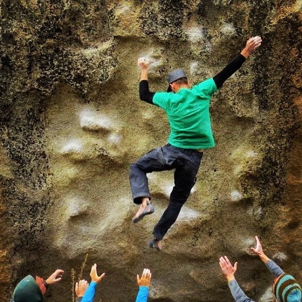 Falling in Bishop, CA. Photo by Amber Kunimoto