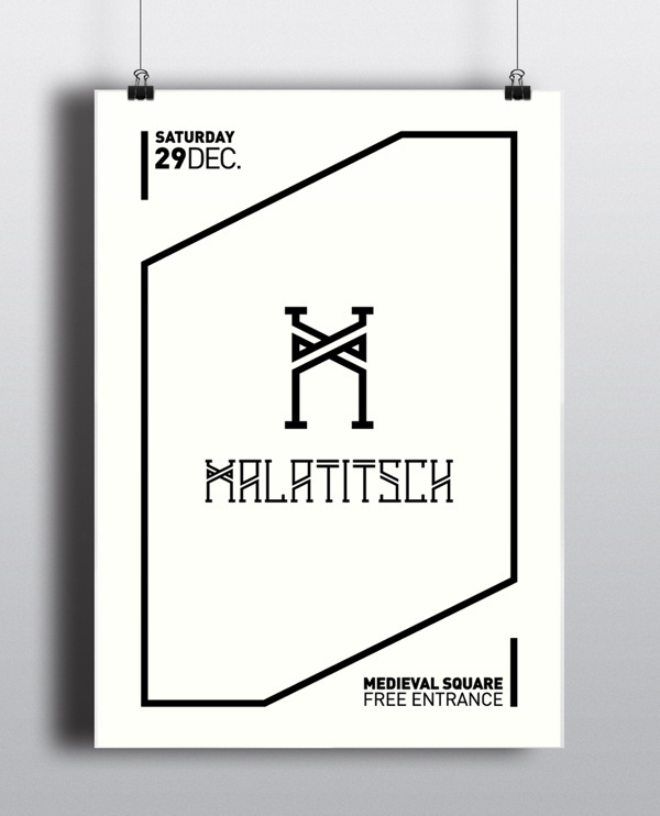 Malatitsch ID #design #graphic #brand #medieval #artists #poster #street
