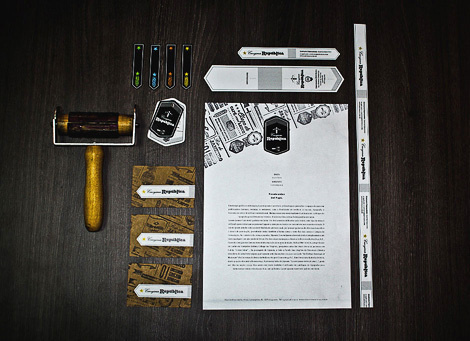 Cervejaria República Print Identity #stationary #beer #branding