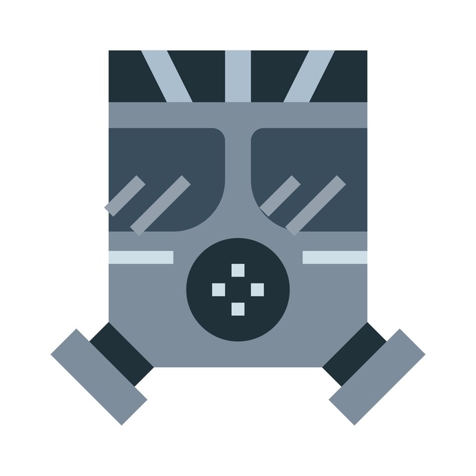 See more icon inspiration related to gas mask, respirator, biological hazard, industry, mask, fashion and security on Flaticon.