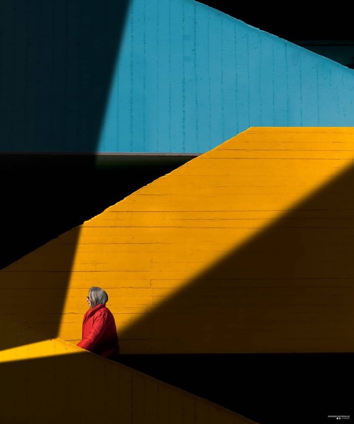 Colorful and Minimalist Street Photography by George Natsioulis