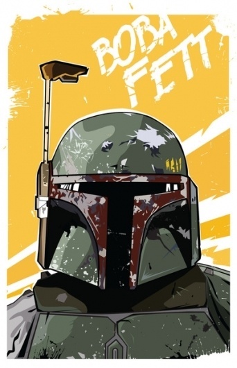 Fett Art Print by Matt Fontaine | Society6 #vector #bobafett #digital #starwars #scifi