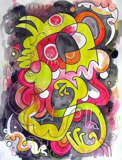 .. Wired - F C H i C H K 'L #burgerman #jon #illustration #painting #spray