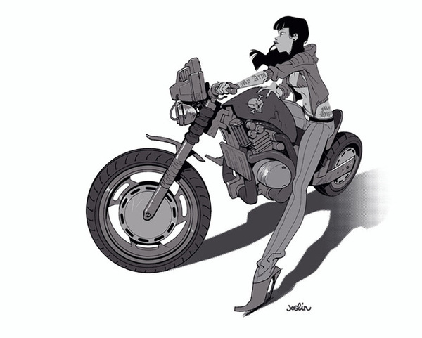 X__X • 死 者 の 顔 •: Photo #bike #girl