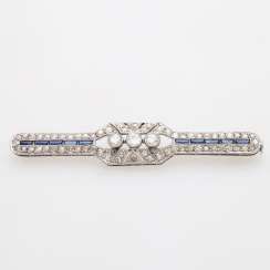 Art Deco Needle. bes. with diamond-Altschliffen