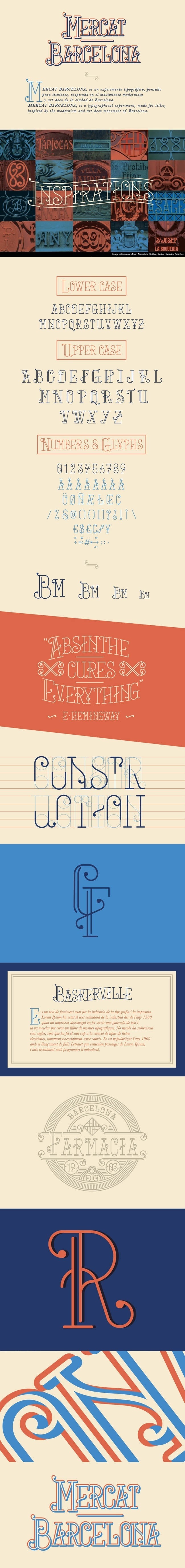 Mercat Barcelona – free Typeface