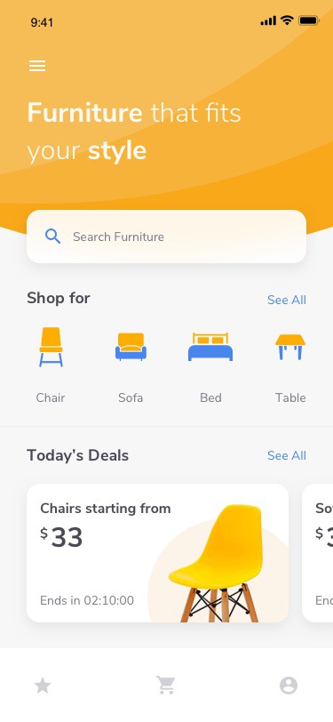 Furniture E Commerce iOS App