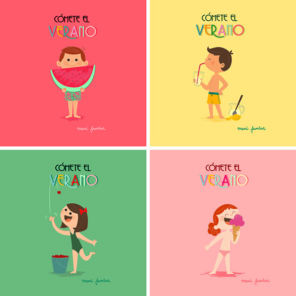 Cómete el Verano on Behance #verano #summer #illustration