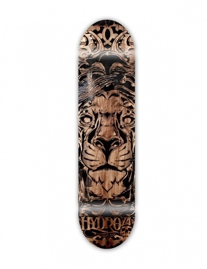 Lasered & Etched on the Behance Network #deck #lion #skate