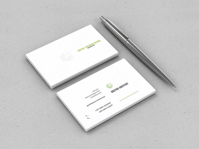 Goethe Zentrum - Patras - grab.the.eye | design & visual communication #card #institute #stationery