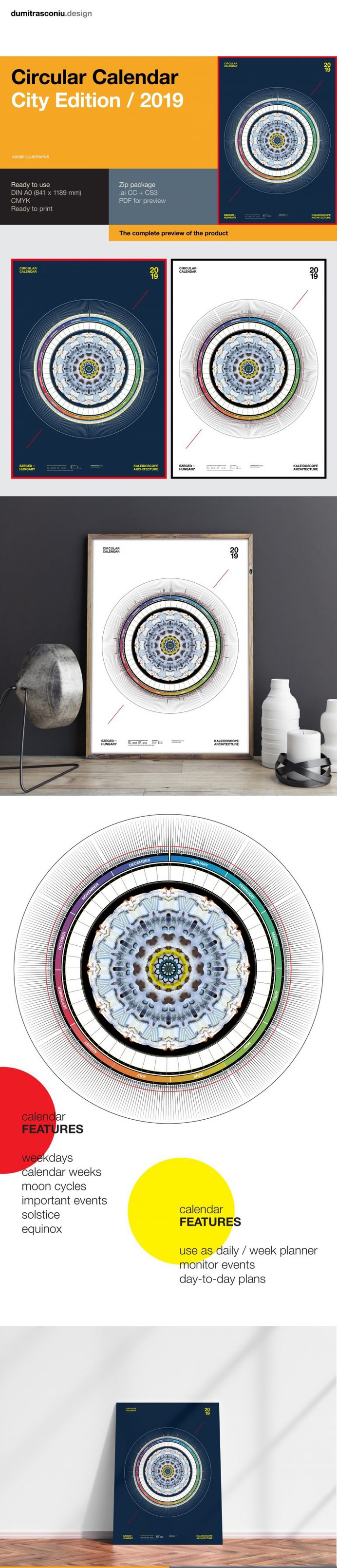 Circular Calendar 2019 – City Edition