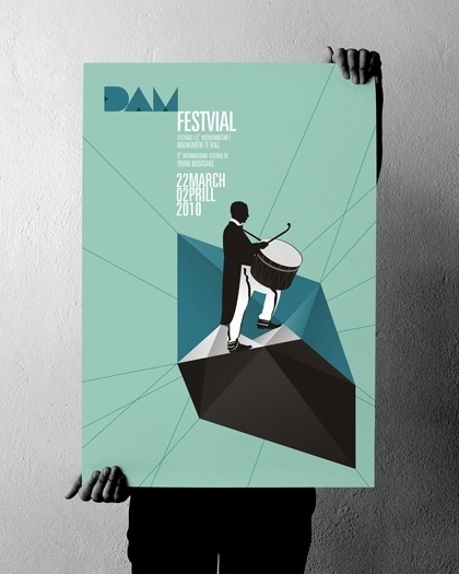 projectgraphics - typo/graphic posters #kosovo #festival #event #prishtina #projectgraphics #poster #2010 #dam