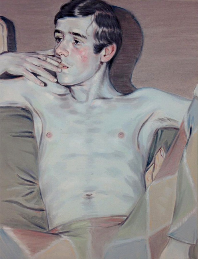 "Backstage", 2015 by Kris Knight (1980–present). Canadian painter. oil on canvas