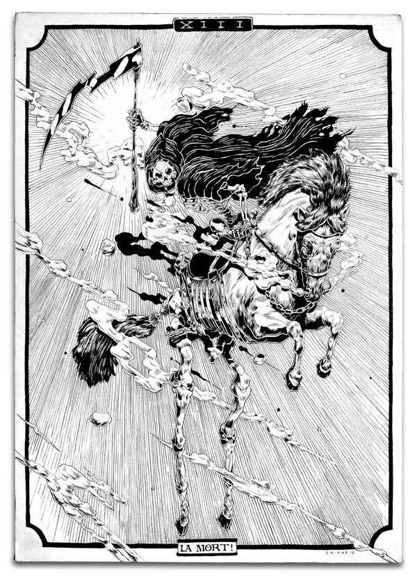 La Ultima Carta (The Last Card) / Indian Ink on Canvas / 50 x 70 c.m. #smitheone