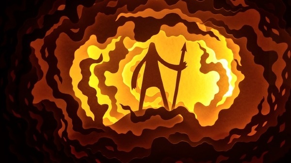 WildFire // Papercut Light box www.thumbdemon.com #panicker #illustration #light #harikrishnan #paper
