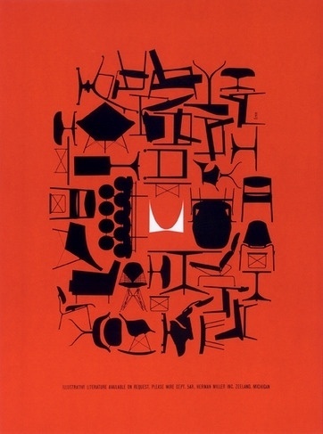 Graphic Content| A Logo Legend - NYTimes.com #miller #chairs #advertising #furniture #poster #herman #eames