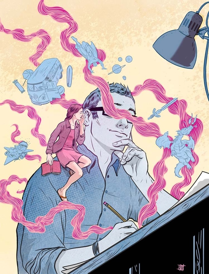 Digital Illustrations for Magazines by Rafael Alvarez