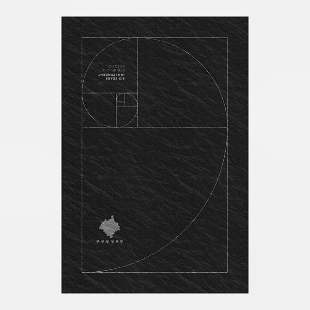 IN DEPENDENCE. We created this three years ago, and the sentiment is the same! Our country is still growing, and although sometimes it may #kosovo #ratio #fibonaccisequence #independence #fibonacci #graphicdesign #prishtina #pavaresia #art #poster #clleanc #goldenratio