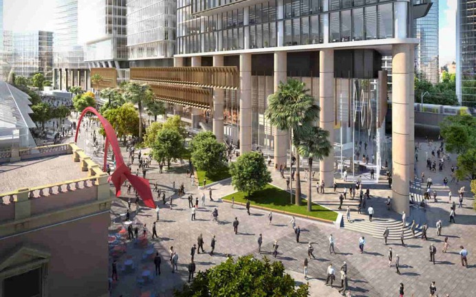 Exterior view of the Parramatta Square 6 & 8 Tower