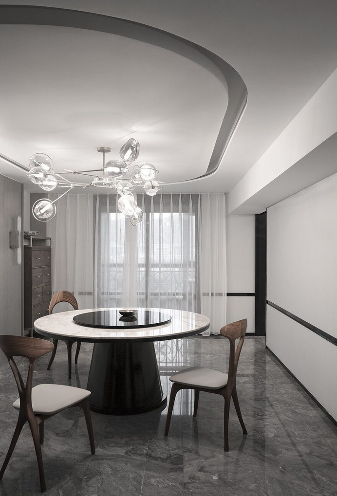 Urban Apartment Renovation by AD Architecture Interprets Oriental Affordable Luxury Aesthetics