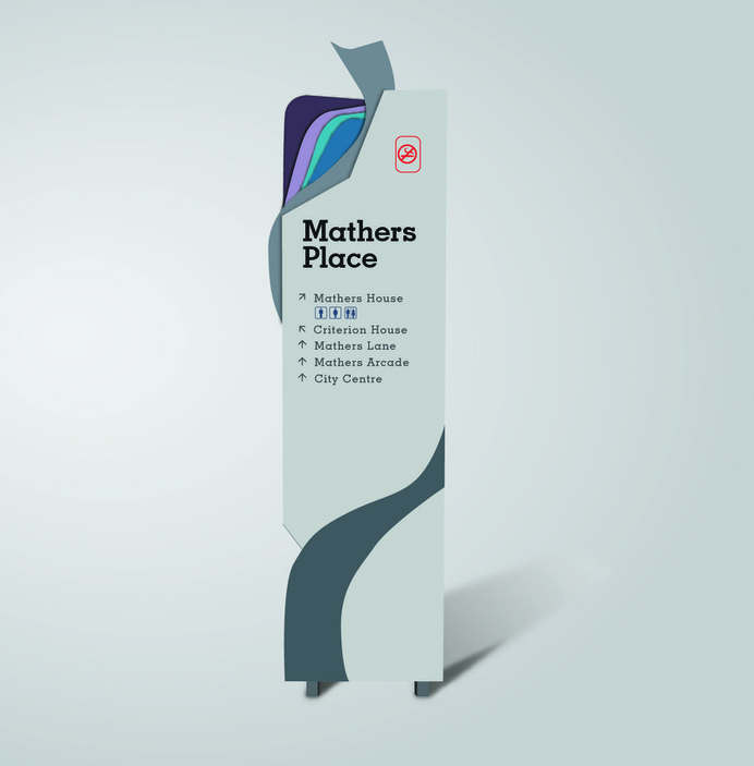 Wayfinding | Signage | Sign | Design 彩色叠层导视牌