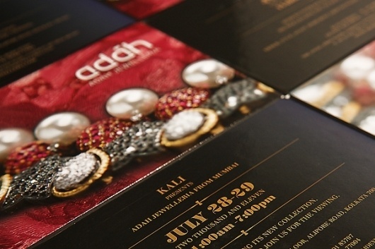 Adah Jewelleria on the Behance Network #invite #branding #design #graphic #book #adah #identity #jewelry #gold #brochure