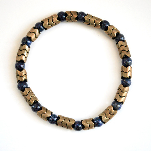 Gold Snake Lapis Bracelet #jewelry #bracelet