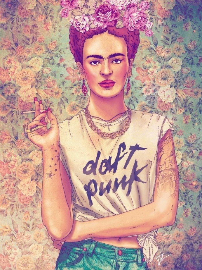 Frida Del Rey by Fab Ciraolo #print #illustration #concept #portrait #art #fine