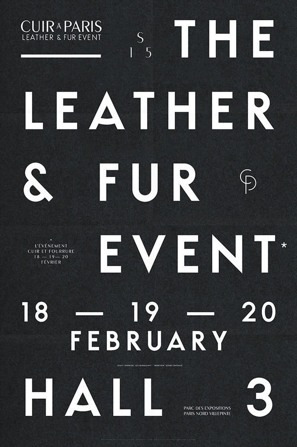 Cuir Ã Paris SS 15 Les Graphiquants #font #typeface #typo