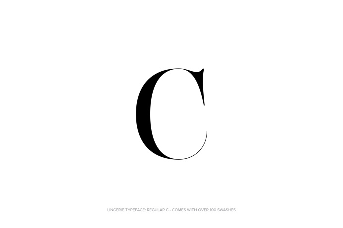 Lingerie Typeface - The Most Advanced Typeface For Fashion And Luxury by Moshik Nadav Typography #Lingerie #Typeface #Fashion #FashionTypogr