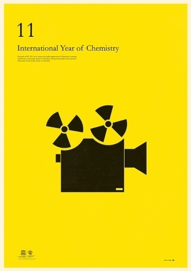 excites | Graphic Designer | Simon C Page #year #chemestry #print #graphic #poster