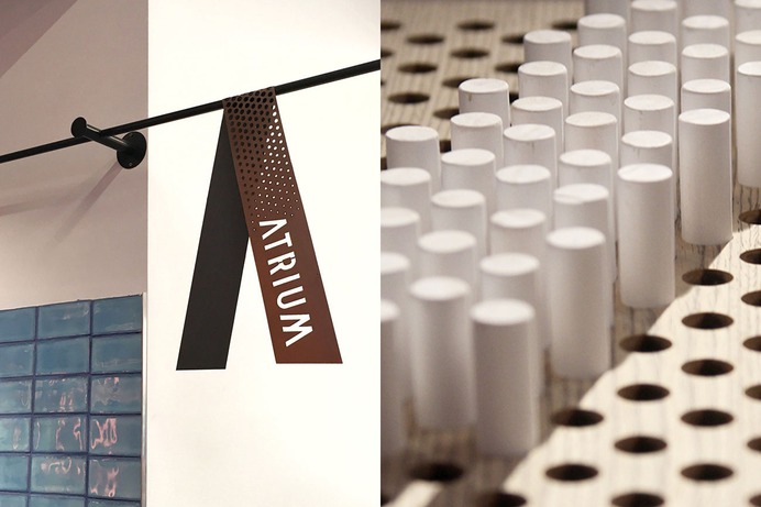 Atrium Corporate Design - Mindsparkle Mag Atrium is a cafe situated on the ground level of a high-rise office building near Flagstaff Garden. The branding direction is clean and elegant, with unique colour selections. #logo #packaging #identity #branding #design #color #photography #graphic #design #gallery #blog #project #mindsparkle #mag #beautiful #portfolio #designer